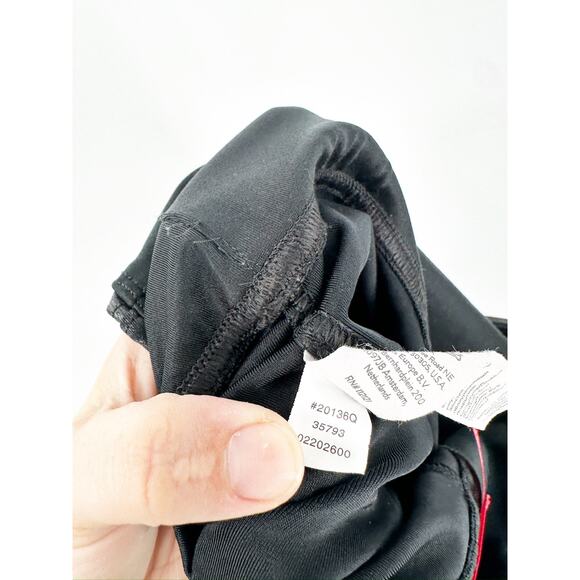 Spanx Black Faux Leather High Rise Moto Leggings Size Large - Picture 7 of 7